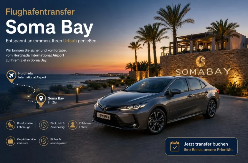 Privattransfer Flughafen Hurghada nach Soma Bay