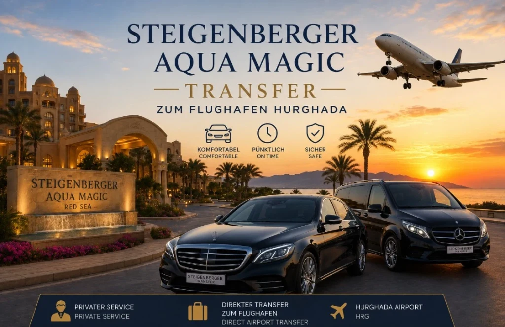 Steigenberger Aqua Magic Transfer zum Flughafen Hurghada