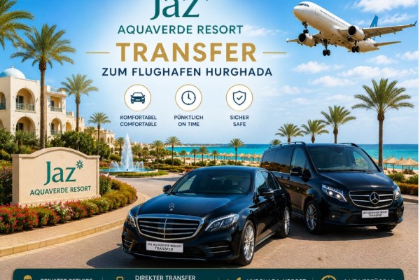 Jaz Aquaverde Resort Transfer zum Flughafen Hurghada